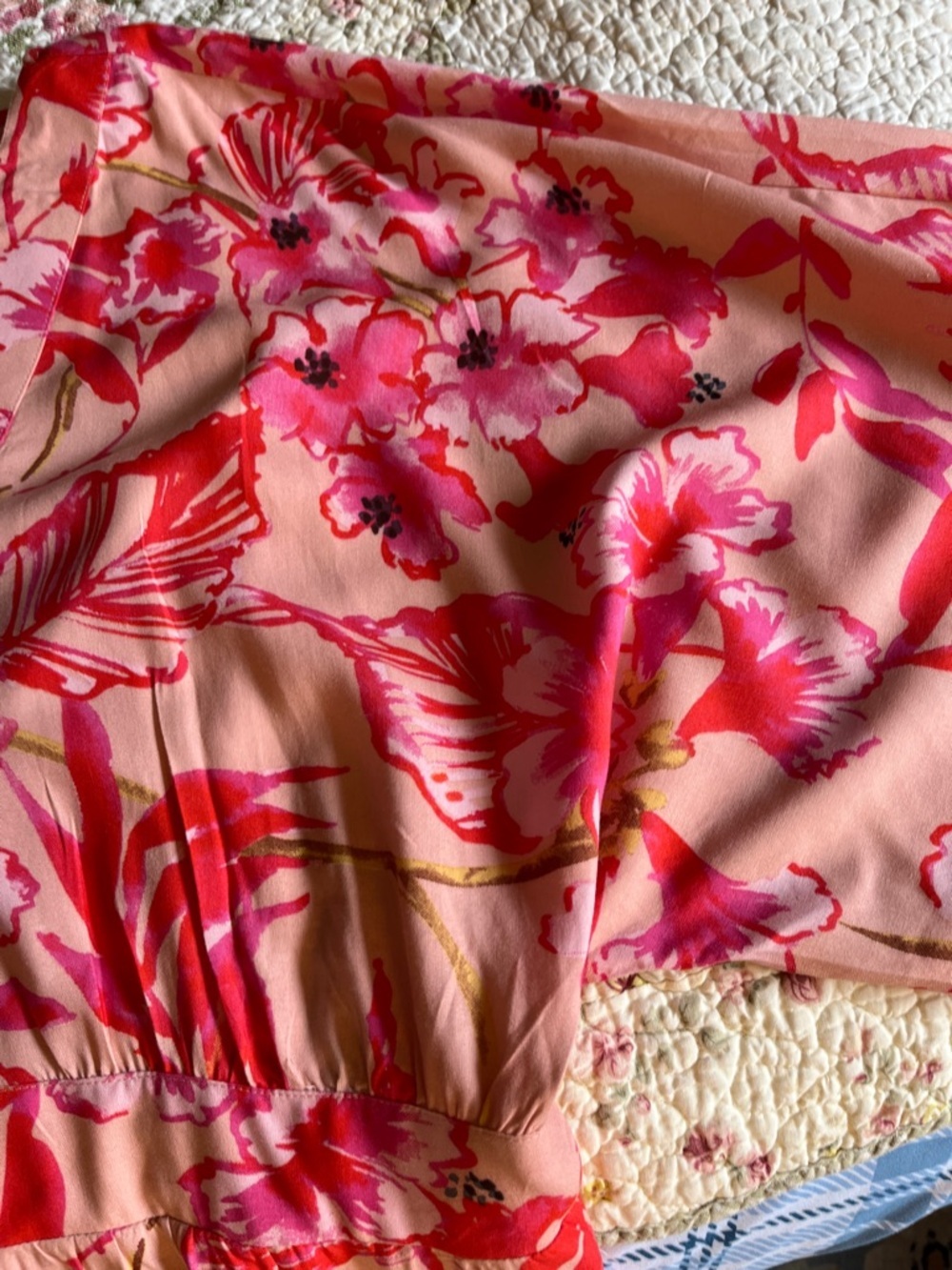 Onshore 3/4 sleeved one size maxi flowery dress. NWT - Picture 13 of 13